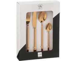 J-Line bestek - roestvrij staal - blinkend koper - box van 24 stuks