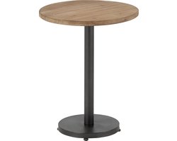 J-Line bijzettafel Bar Rond - metaal/hout - bruin