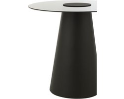 J-Line bijzettafel Kegel - ijzer - zwart