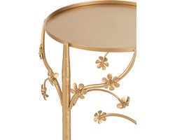 J-Line bijzettafel - metaal - goud - medium