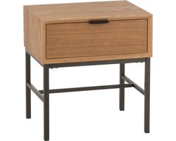 J-Line bijzettafel Op Onderstel - hout/metaal - naturel