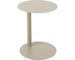 J-Line bijzettafel Rond - metaal - beige