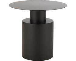 J-Line bijzettafel Rond - metaal - zwart