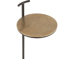 J-Line bijzettafel Toni - aluminium/ijzer - goud/zwart