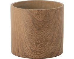 J-Line bloempot Bos - cement - bruin - extra large - Ø 21.5 cm