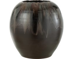 J-Line bloempot - keramiek - bruin - large - Ø 50 cm