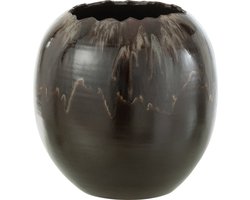 J-Line bloempot - keramiek - bruin - small - Ø 30 cm
