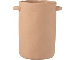 J-Line bloempot Lang Gustave - cement - lichtbruin - 30 cm hoog