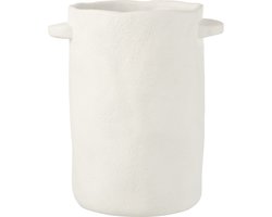 J-Line bloempot Lang Hangend Gustave - cement - wit - 29.5 cm hoog