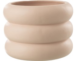 J-Line bloempot Ring - cement - beige - large - Ø 23 cm