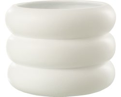 J-Line bloempot Ring - cement - wit - large - Ø 23 cm