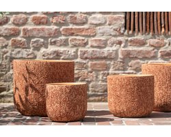 J-Line bloempot Ruw - keramiek - teracotta - large - Ø 22 cm
