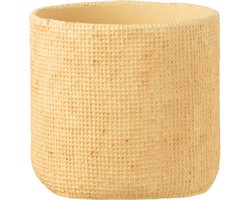 J-Line bloempot Sunny - cement - beige - medium - Ø 20 cm
