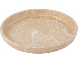 J-Line bloempot Terra - keramiek - rose/goud - Ø 40 cm