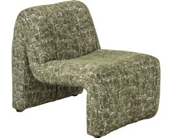 J-Line Chaise longue Margo - multiplex/stof - donkergroen