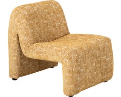 J-Line Chaise longue Margo - multiplex/stof - oker