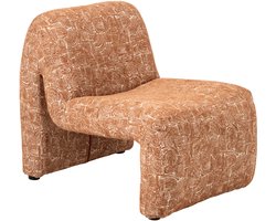 J-Line Chaise longue Margo - multiplex/stof - roest