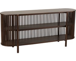 J-Line console 2 Planken Conie - hout - donkerbruin
