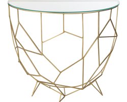 J-Line console Moza - metaal/glas - goud