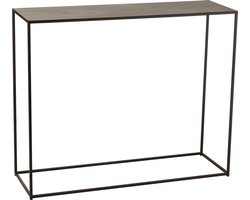 J-Line console Rechthoek - metaal - zwart
