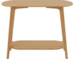 J-Line console Square - bamboe - naturel