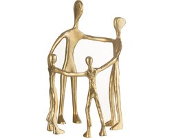 J-Line decoratie Familie Kring - aluminium - goud