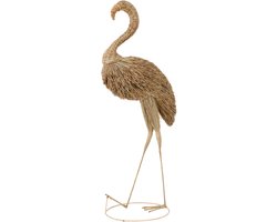 J-Line decoratie Flamingo - gras - naturel - large