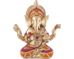 J-Line decoratie Ganesha Zittend - polyresin - mix - small
