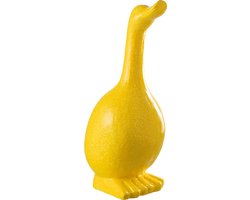 J-Line decoratie Gans Buiten - kunststof - geel