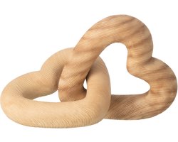J-Line decoratie Hart - polyresin - naturel