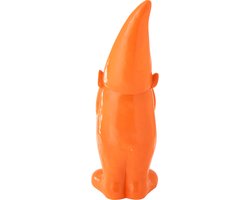 J-Line decoratie Kabouter - polyresin - oranje - large