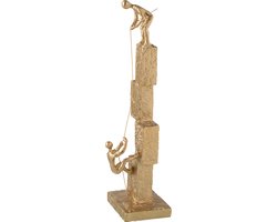 J-Line decoratie Klimmen Modern - polyresin - goud