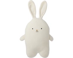 J-Line decoratie Konijn - polyester - wit - medium