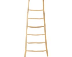 J-Line decoratie Ladder 6 Stappen - hout - naturel