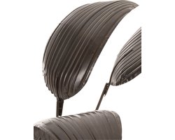 J-Line decoratie Plant - metaal - donkerbruin - large