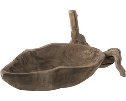 J-Line decoratie Schaal - hout - naturel