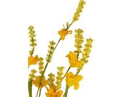 J-Line decoratie tak Forsythia - kunststof - geel