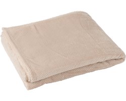J-Line deken Snuggle - polyester - lichtroze