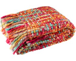 J-Line dekenGebreid - polyresin - mix