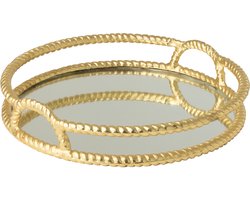 J-Line dienblad - aluminium - goud
