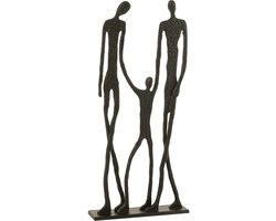 J-Line figuur Familie - aluminium - zwart