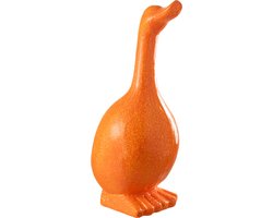 J-Line figuur Gans Buiten - kunststof - oranje