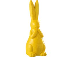 J-Line figuur Konijn Buiten - kunststof - geel