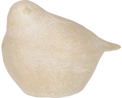 J-Line figuur Vogel - polyresin - creme - large