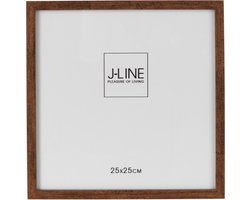 J-Line fotolijst Basic - hout - donkerbruin - large - 2 stuks