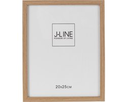 J-Line fotolijst Basic - hout - naturel - medium - 2 stuks