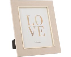 J-Line fotolijst Dita - fluweel - beige - large