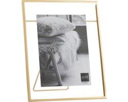 J-Line fotolijst - fotokader - metaal - goud/transparant - large