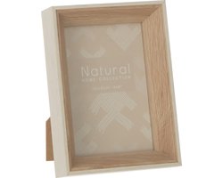 J-Line fotolijst - hout - creme - 2 stuks