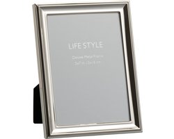 J-Line fotolijst Klassiek - metaal - zilver - medium - 2 stuks